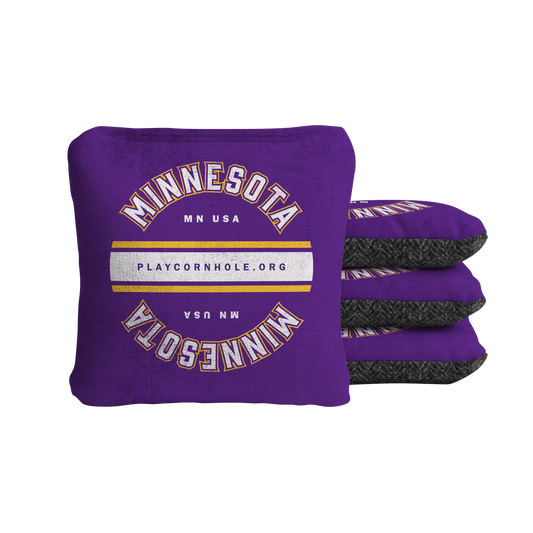 Minnesota Football Gameday Vintage Synergy Soft Cornhole Bags - Purple