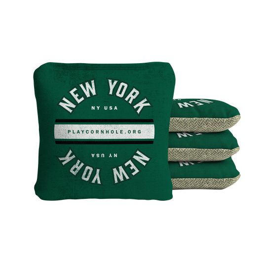 New York NYJ Football Gameday Vintage Synergy Soft Cornhole Bags - Green