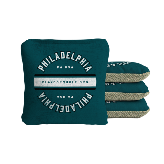 Philadelphia Football Gameday Vintage Synergy Soft Cornhole Bags - Green