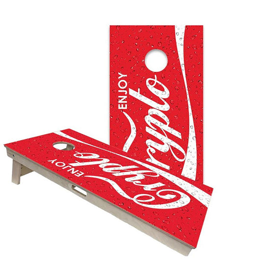 Enjoy Crypto Cornhole Boards