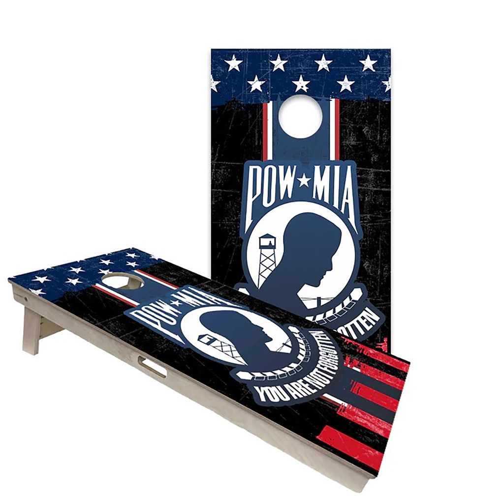 POW MIA Not Forgotten Cornhole Boards