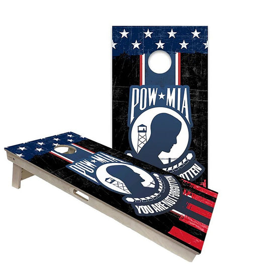 POW MIA Not Forgotten Cornhole Boards