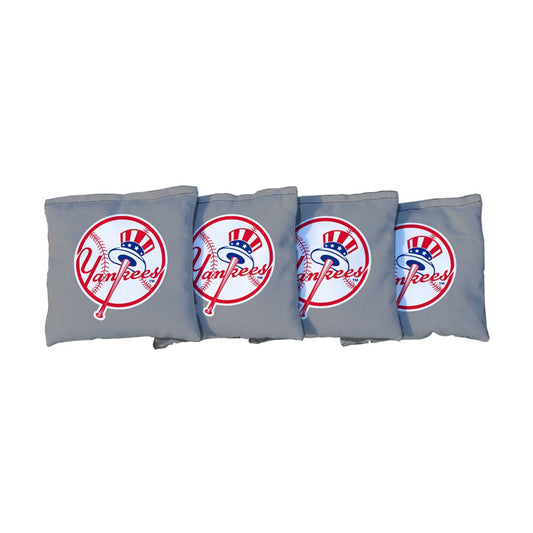 New York Yankees Grey Cornhole Bags