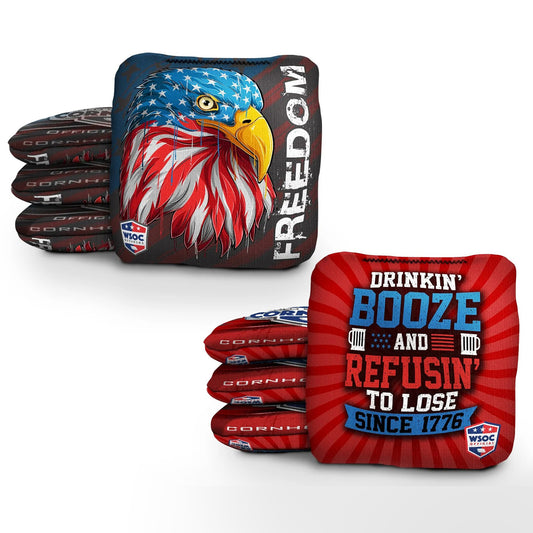 American Eagle and 1776 Red Pro Cornhole Bags
