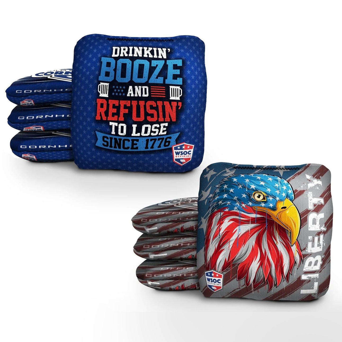 American Eagle and 1776 Blue Pro Cornhole Bags
