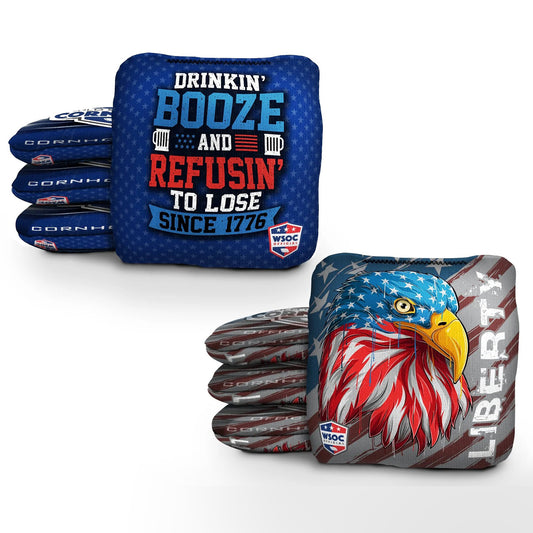 American Eagle and 1776 Blue Pro Cornhole Bags
