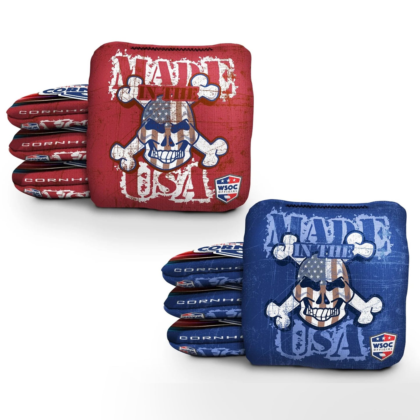 USA Skull and Bones Pro Cornhole Bags
