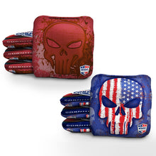 USA Mixed Skulls Red Pro Cornhole Bags

