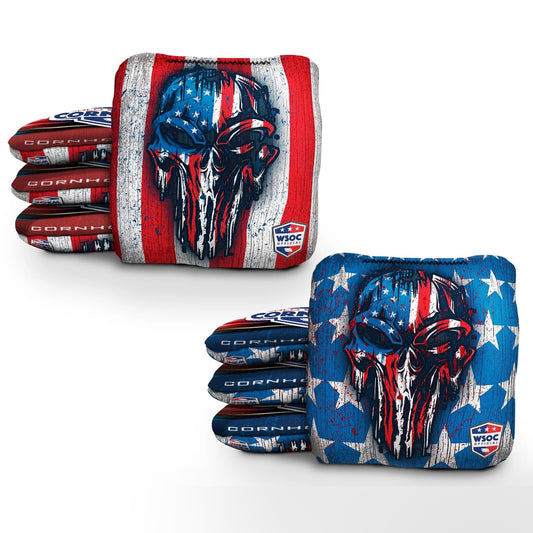 American Drippy Skulls Pro Cornhole Bags
