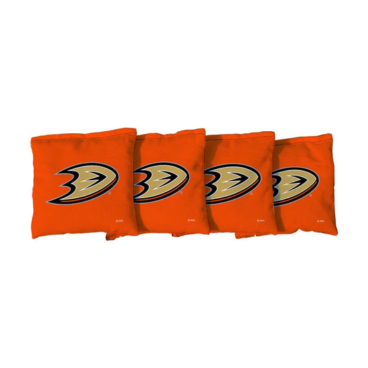 Anaheim Ducks Orange Cornhole Bags