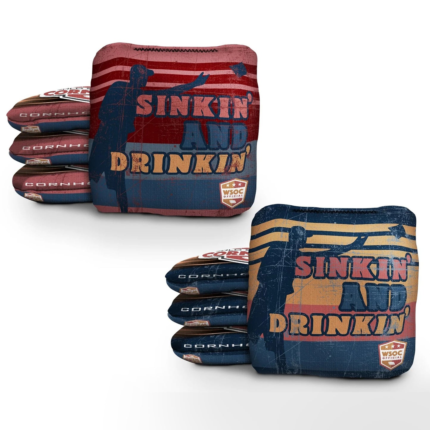 Sinkin and Drinkin Pro Cornhole Bags
