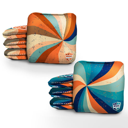 Retro Swirl Pro Cornhole Bags