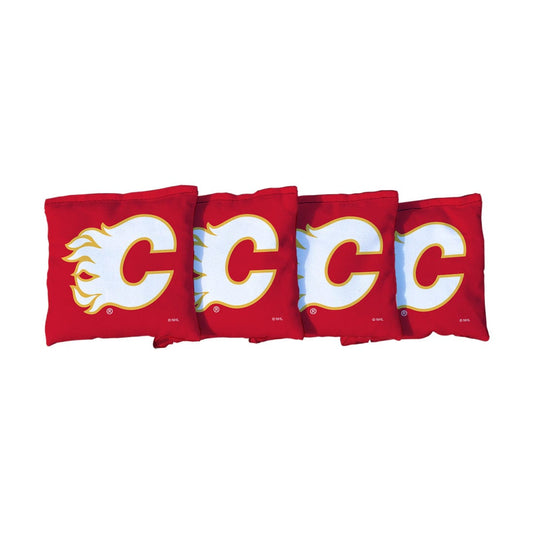 Calgary Flames Red Cornhole Bags