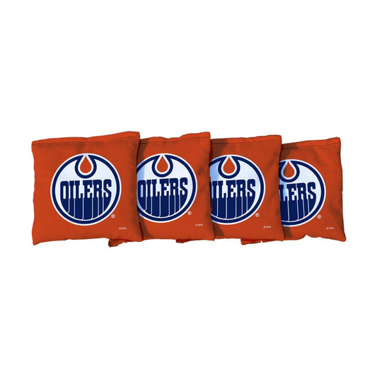 Edmonton Oilers Orange Cornhole Bags