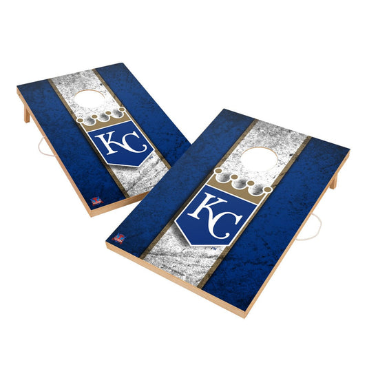 Vintage Kansas City Royals Solid Wood 2x3 Cornhole Set