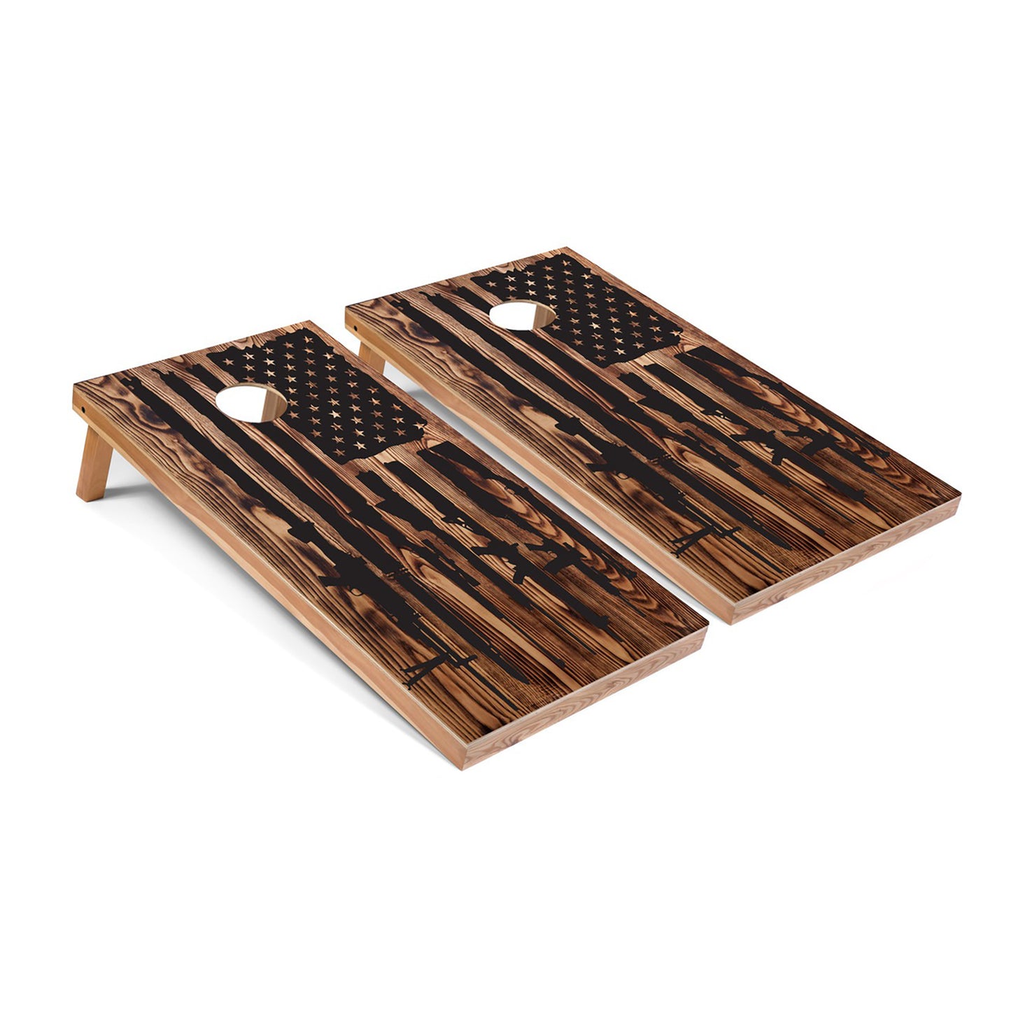 Gun Flag Cornhole Board Set