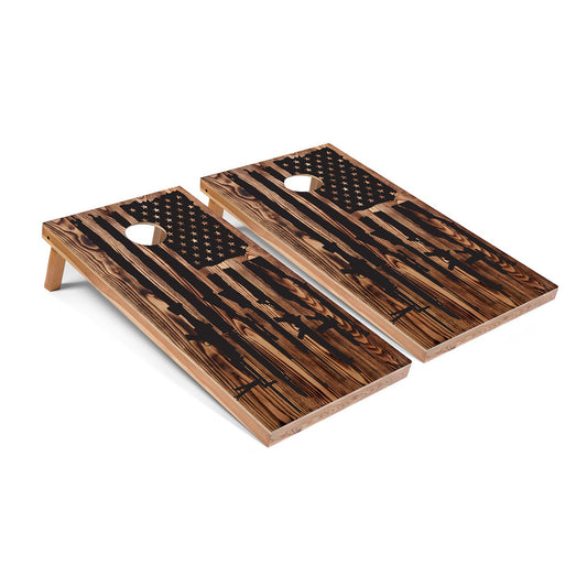 Gun Flag Cornhole Board Set