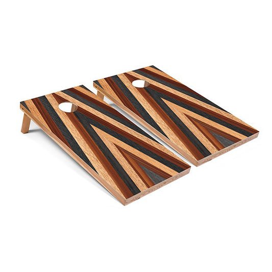 Multitone Chevron Cornhole Board Set