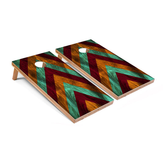 Colorful Chevron Cornhole Board Set