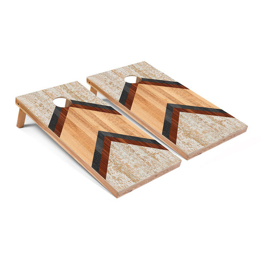 Vintage Chevron Cornhole Board Set