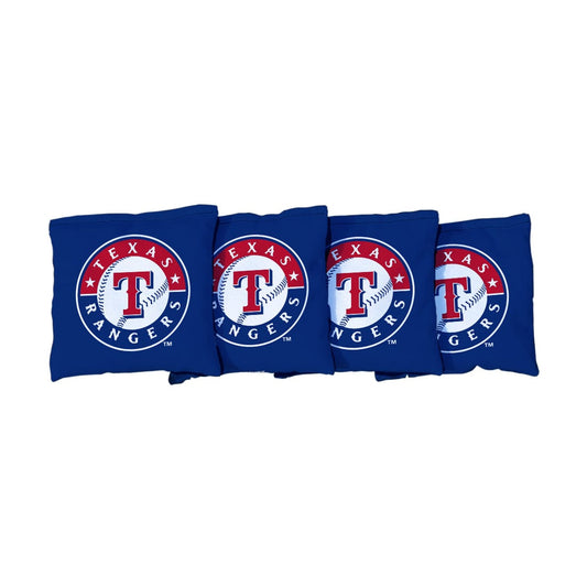 Texas Rangers Blue Cornhole Bags