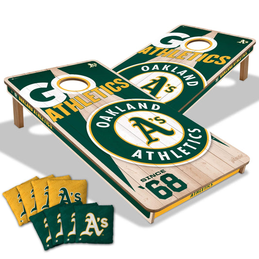 Oakland Athletics 2x4 Pro Cornhole Boards 