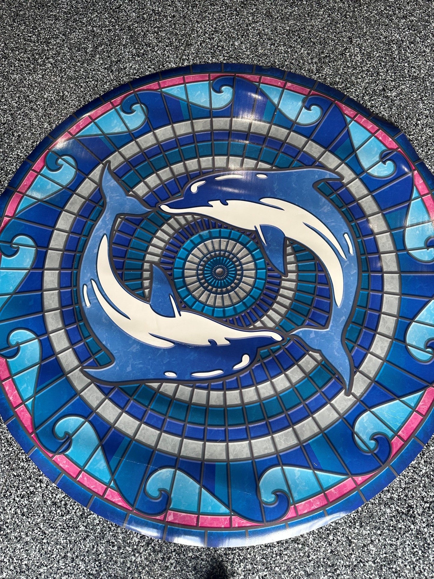 Scratch & Dent - 59" Dolphin Mosaic Poolmat