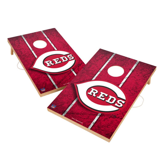Vintage Cincinnati Reds Solid Wood 2x3 Cornhole Set