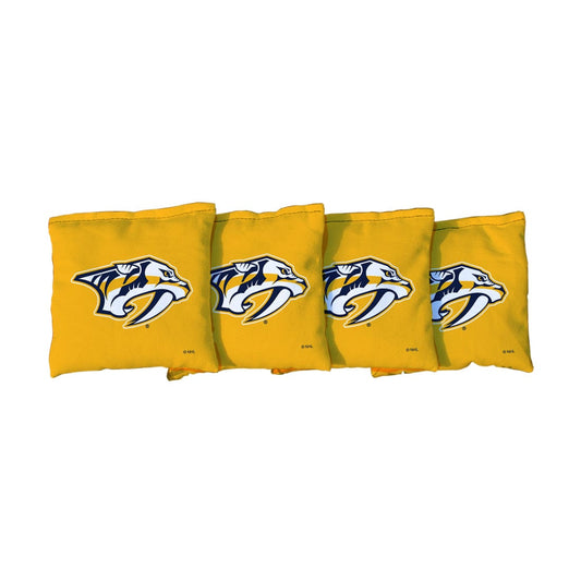 Nashville Predators Yellow Cornhole Bags