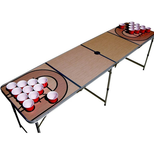 Basketball beer pong table
