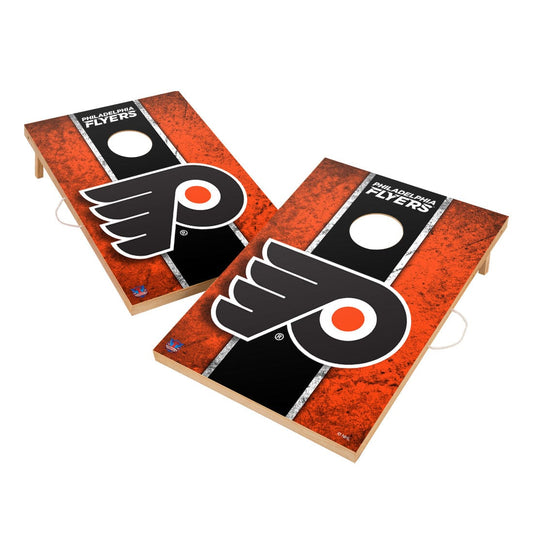 Vintage Philadelphia Flyers Solid Wood 2x3 Cornhole Set