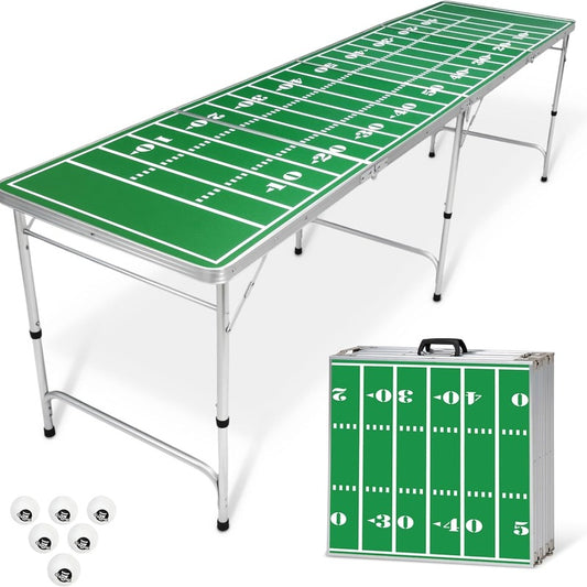 Football beer pong table