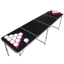 Black beer pong table
