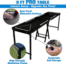 full size Black Pro beer pong table
