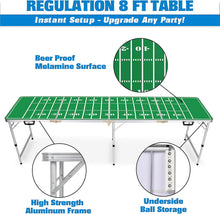 full size football beer pong table
