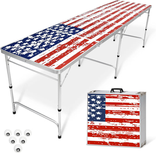 American Flag beer pong table