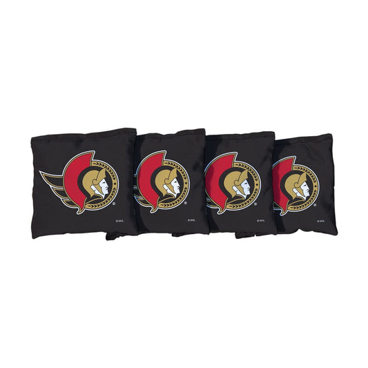 Ottawa Senators Black Cornhole Bags