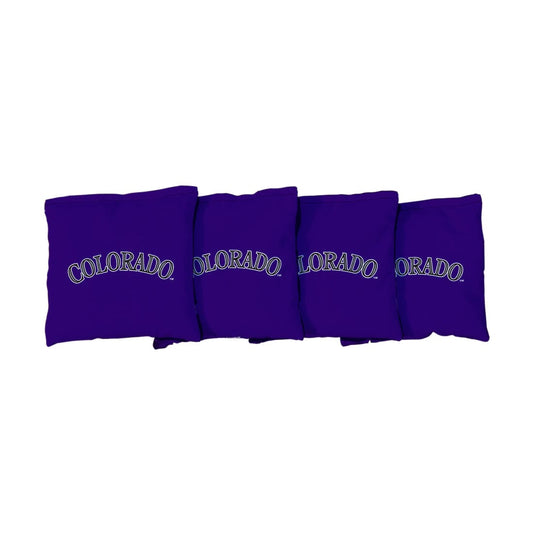 Colorado Rockies Purple Cornhole Bags