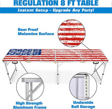 full size usa beer pong table
