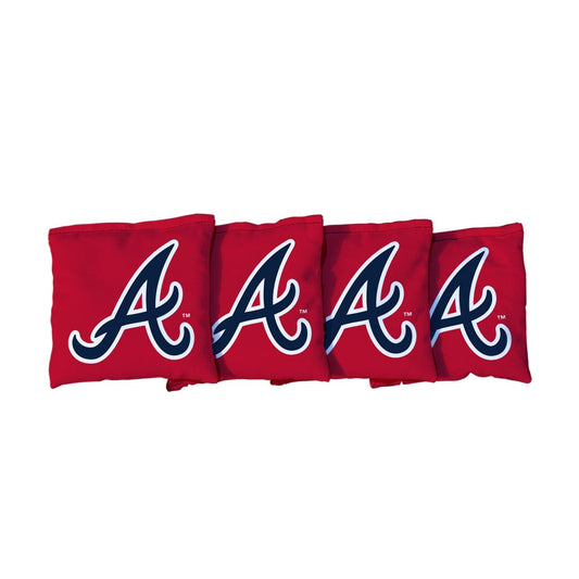 Atlanta Braves Red Cornhole Bags