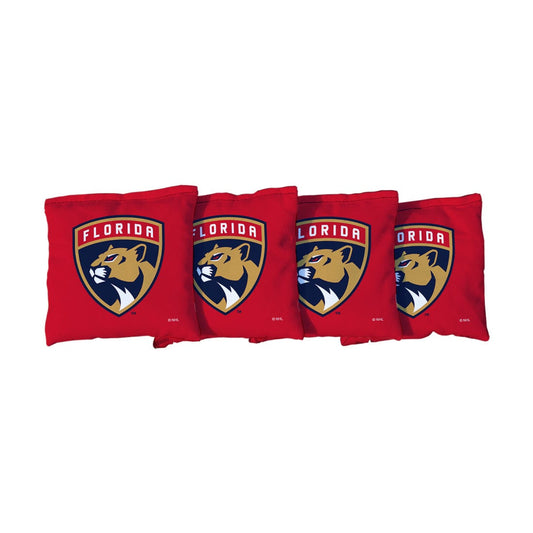 Florida Panthers Red Cornhole Bags