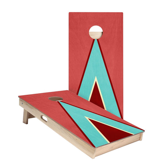 Retro Triangle #3 Cornhole Boards