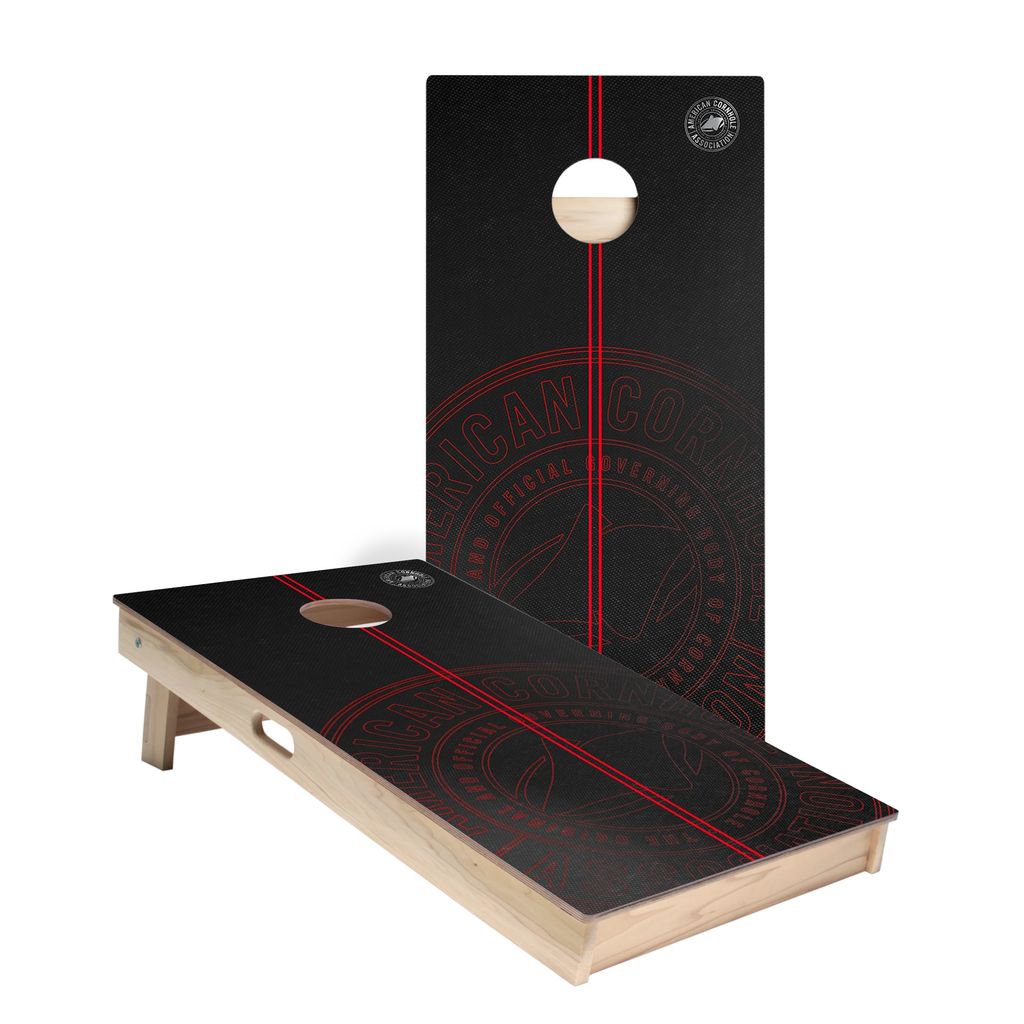 ACA Red Stripes Cornhole Boards