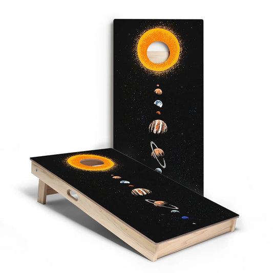 Cosmic Solar System Cornhole Boards