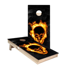 Fire Blaze Skull Cornhole Boards
