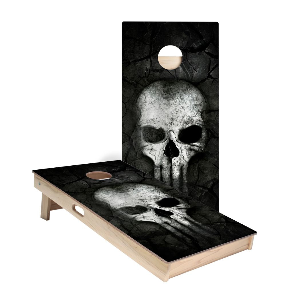 Bone Crusher Skull Cornhole Boards