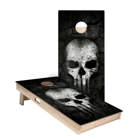 Bone Crusher Skull Cornhole Boards
