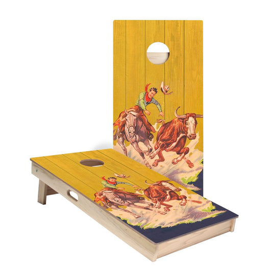 Vintage Western Cornhole Boards