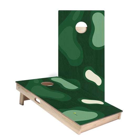 Green Golf Course Cornhole Boards