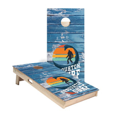 Weathered Sasquatch Cornhole Boards

